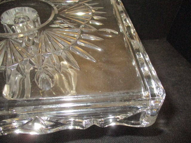 Crystal Square Pedestale Cake Stand - 3