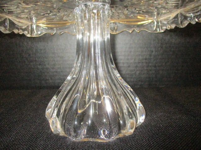 Crystal Square Pedestale Cake Stand - 4