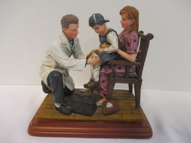 Masters of Miracles Scrapes & Slides 1998 by Vanguard Sculpture: 6 1/2 x 4 x 6 1/2