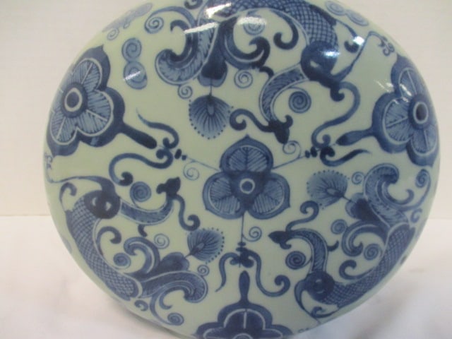 Chinese Blue/White Porcelain Moon Flask in Ming Style Design - 2