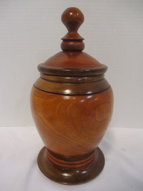 Hand Turned Wood Vessel: 11"