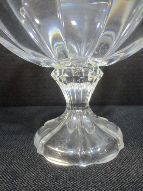 Faceted Pedestal Crystal Fruit Bowl - 2