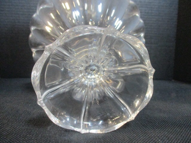 Faceted Pedestal Crystal Fruit Bowl - 4