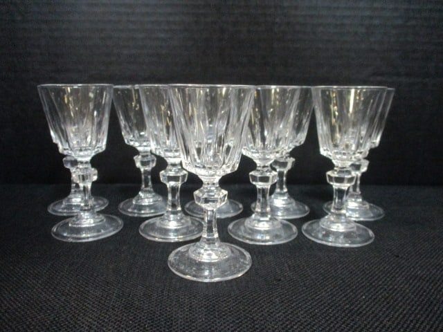 Crystal 'Esprit' Cordials (Lot of 10): 4 1/2"