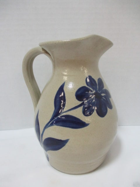 Williamsburg Pottery Salt Glazed Stoneware Pitcher: 6 1/2"