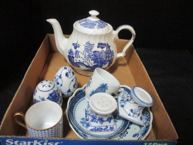 Blue & White Decorative Grouping: see all pictures