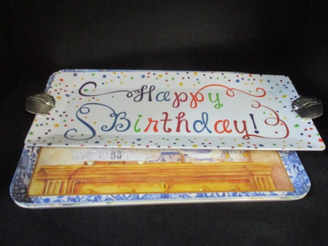 3 Melamine Trays-Birthday 21 x 8, Other 2 are 18 x 12: .