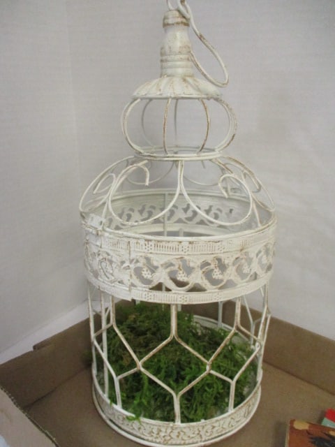 Decorative Bird Cage, Bird Books, Hummingbird Figurine - 3