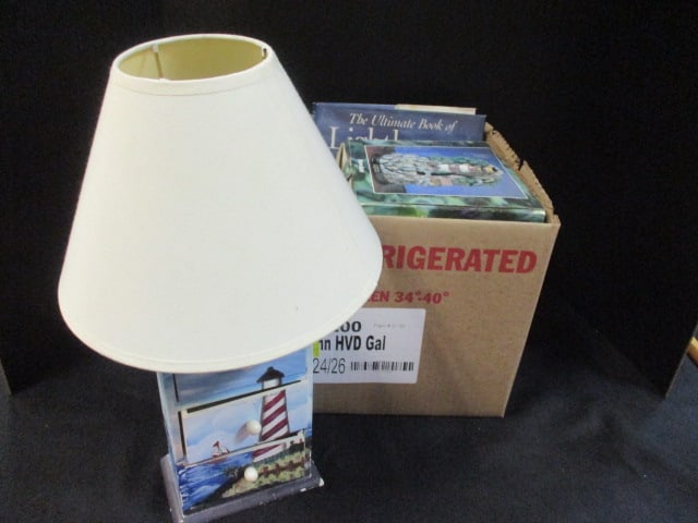Lighthouse Accent Lamp, Lighthouse Tabletop Fountain, Book: .