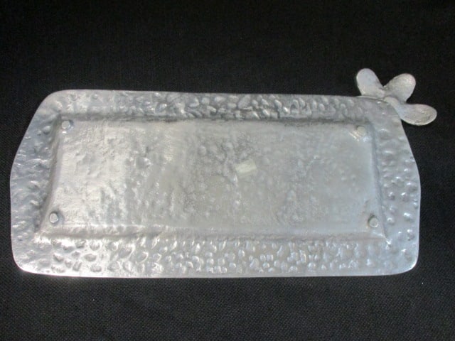 Palm Tree Design Pewter Tray - 4