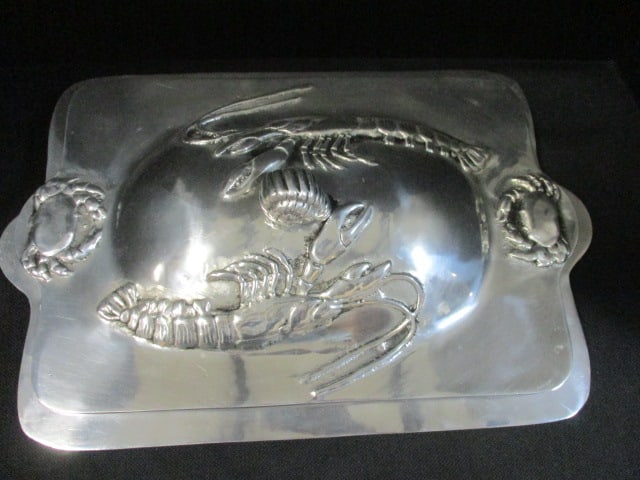 Arthur Court Style Alloy Aluminum Covered Lobster Tray - 2
