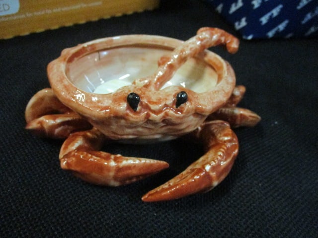 Fitz & Floyd Fish Market Series Crab Butter Servers (5) - 2