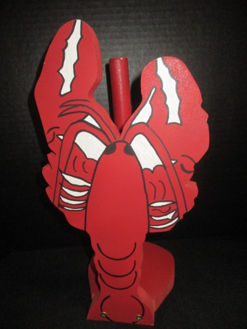 Lobster Wood Paper Towel Holder, Shell Dish, Fish Chip n Dip - 6