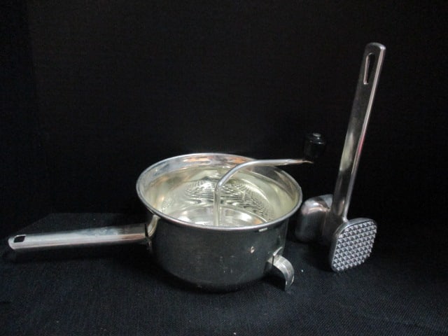 Foley Food Mill & Metal Meat Tenderizer: .