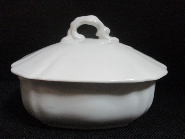 Johnson Bros. Lidded Dish, Milkglass Dish, Art Glass Ashtray, etc. - 3