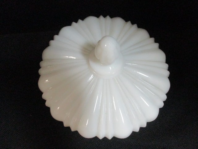 Johnson Bros. Lidded Dish, Milkglass Dish, Art Glass Ashtray, etc. - 6