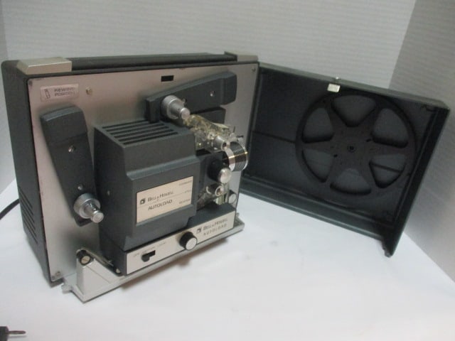 Bell & Howell Autoload Projector: Powers on, light & motor runs