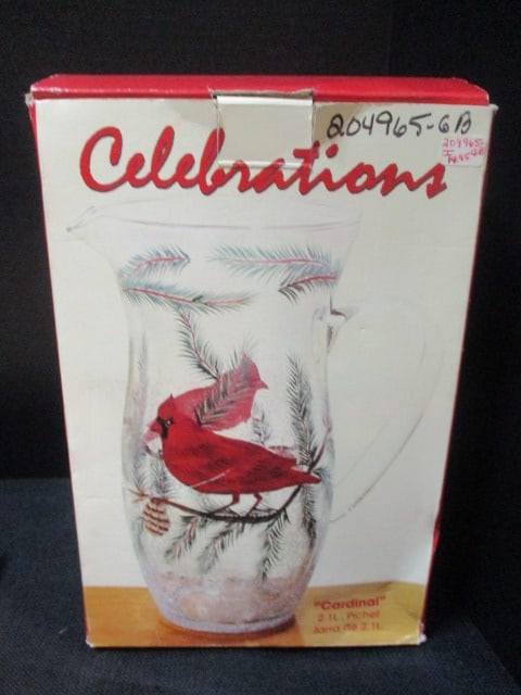 Celebrations 'Cardinal' Pitcher & Platter - 4