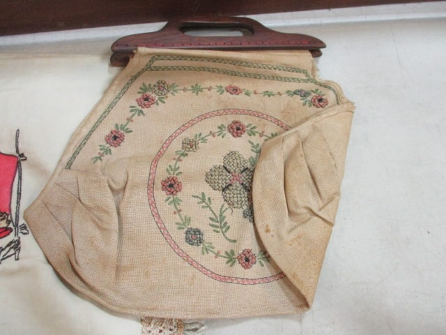 Embroidered Tablecloth, Purse, Handing Bag, etc. - 4