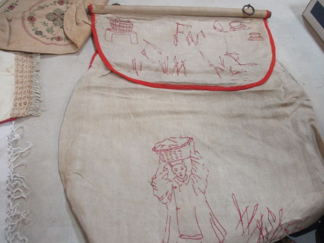 Embroidered Tablecloth, Purse, Handing Bag, etc. - 5