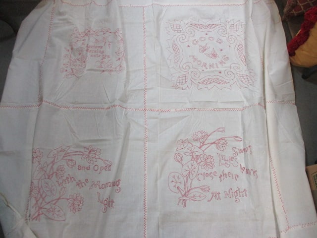 Embroidered Tablecloth, Purse, Handing Bag, etc. - 6