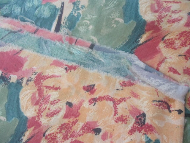 Pastel Floral Cloth Material, Bandana Style Tablecloths,Napkins - 7