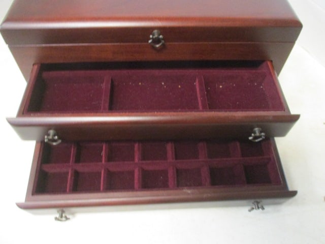 Mahogany Jewelry Chest - 6