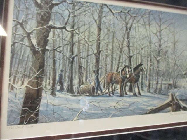 Framed and Matted Peter Robson Limited Edition Artist Proof "The Sugar Bush" Print with COA - 2