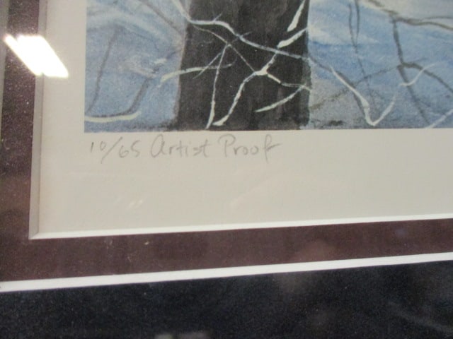 Framed and Matted Peter Robson Limited Edition Artist Proof "The Sugar Bush" Print with COA - 4