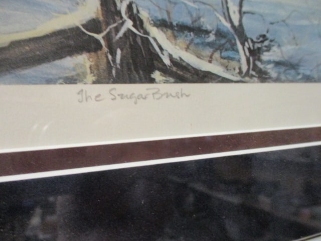 Framed and Matted Peter Robson Limited Edition Artist Proof "The Sugar Bush" Print with COA - 5