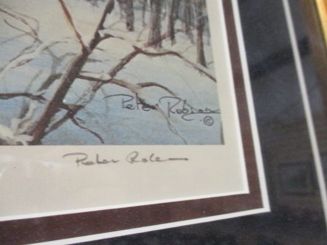 Framed and Matted Peter Robson Limited Edition Artist Proof "The Sugar Bush" Print with COA - 6