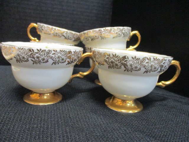 21 Pieces of Rosina Bone China Tea & Biscuit Set - 12
