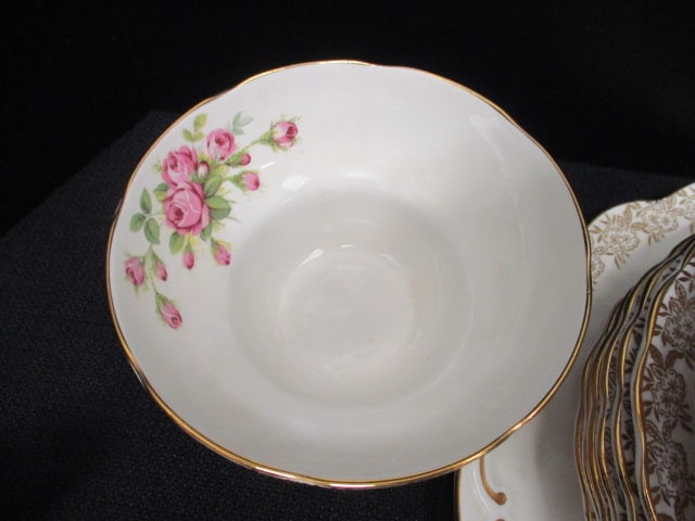 21 Pieces of Rosina Bone China Tea & Biscuit Set - 5