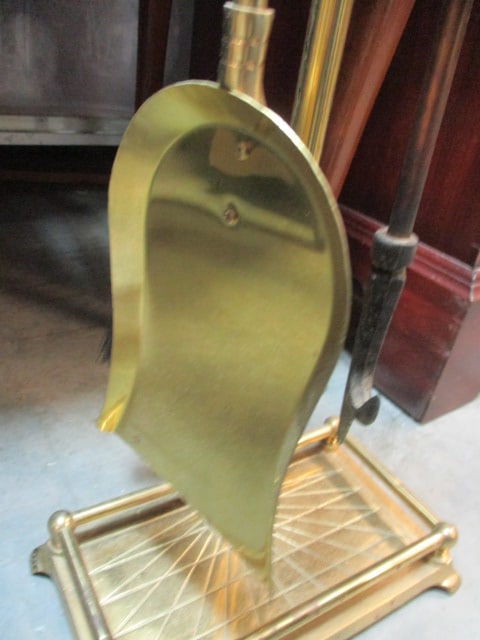 Brass Golf Club Head Fire Place Set - 4