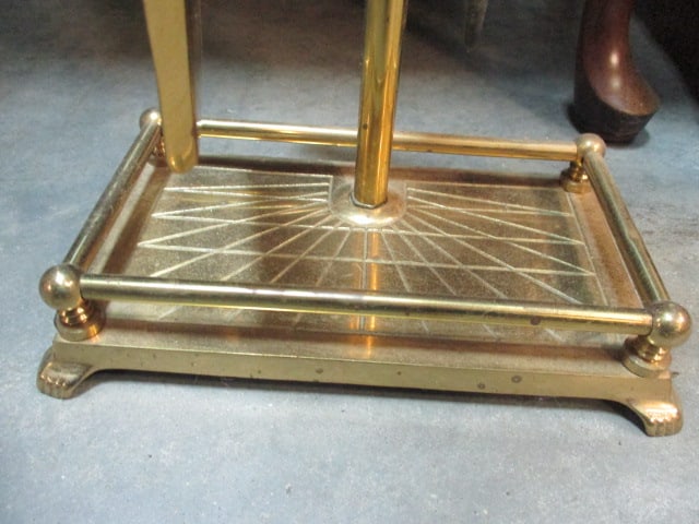 Brass Golf Club Head Fire Place Set - 5