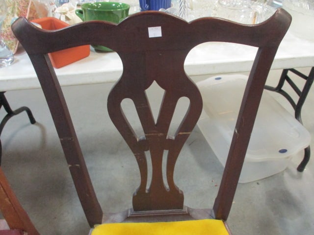 Two Vintage Chippendale Style Side Chairs - 10
