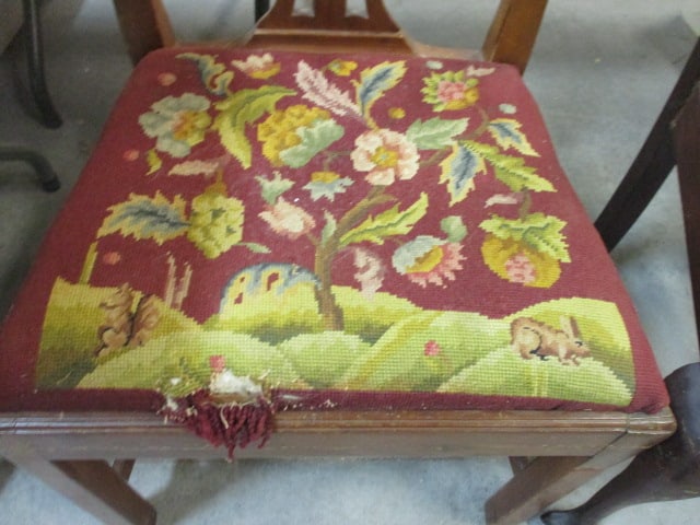 Two Vintage Chippendale Style Side Chairs - 2