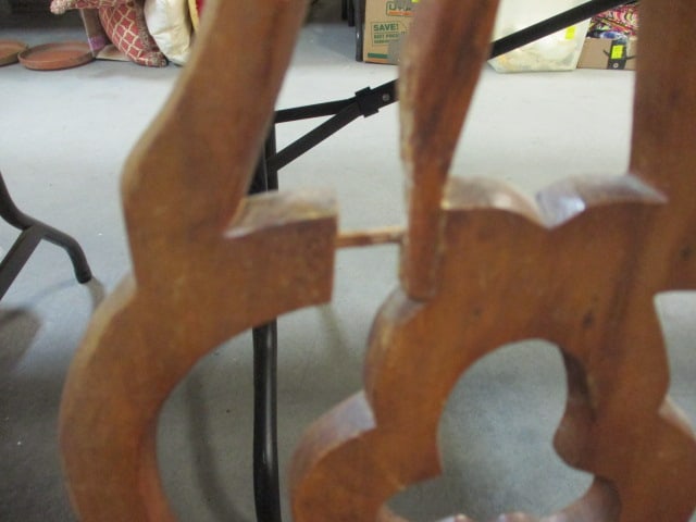 Two Vintage Chippendale Style Side Chairs - 6