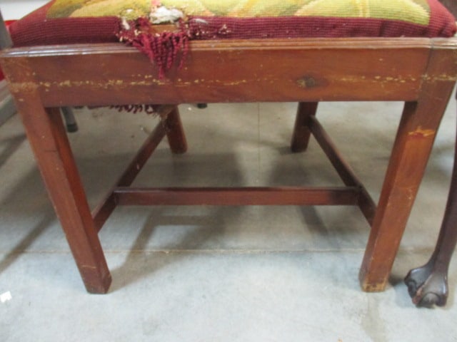 Two Vintage Chippendale Style Side Chairs - 7