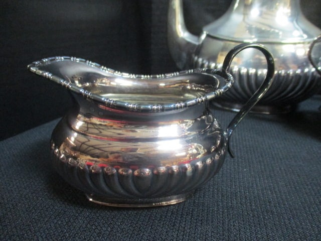 Vintage Victorian William Adams Sheffield England 5 Piece Silverplated Hollowware Coffee/Tea Serv... - 2
