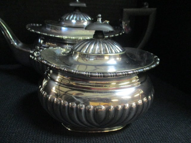 Vintage Victorian William Adams Sheffield England 5 Piece Silverplated Hollowware Coffee/Tea Serv... - 6