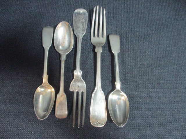 Sterling Silver Forks and Spoons (1 of 6)