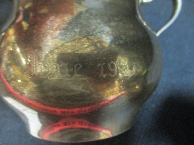 Sterling Silver Creamer and Open Sugar Bowl - 10