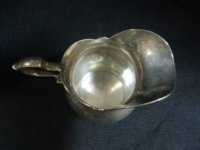 Sterling Silver Creamer and Open Sugar Bowl - 3
