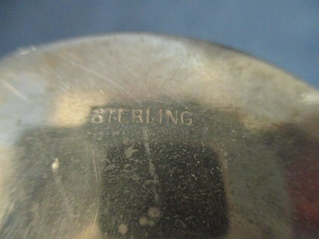 Sterling Silver Creamer and Open Sugar Bowl - 5