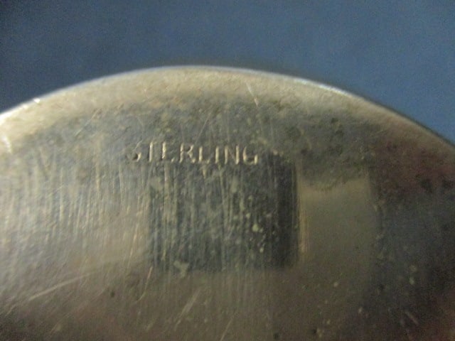 Sterling Silver Creamer and Open Sugar Bowl - 9