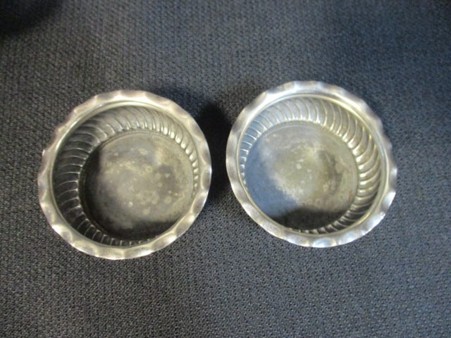 Wallace Sterling Silver Toddler Cup, Pair of Sterling Silver Finger Bowls and Pair of Sterling - 3
