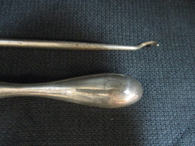 Sterling Silver Religious Medallion, Sterling Silver Handle Boot Hook, Shoe Horn and - 7