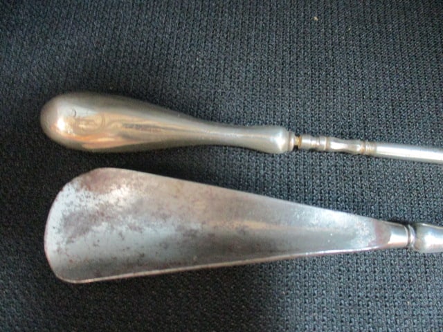 Sterling Silver Religious Medallion, Sterling Silver Handle Boot Hook, Shoe Horn and - 8