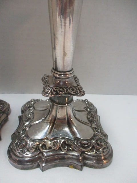 Pair of Silverplated Candlestick and Wick Scissors - 5